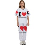 I love boysenberry  Kids  Tee and Pants Sports Set