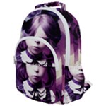 Cute Adorable Victorian Gothic Girl 6 Rounded Multi Pocket Backpack
