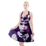 Cute Adorable Victorian Gothic Girl 6 Halter Party Swing Dress 