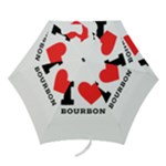 I love bourbon  Mini Folding Umbrellas