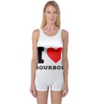 I love bourbon  One Piece Boyleg Swimsuit