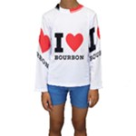 I love bourbon  Kids  Long Sleeve Swimwear