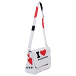 I love bourbon  Shoulder Bag with Back Zipper