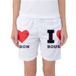 I love bourbon  Women s Basketball Shorts