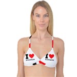 I love bourbon  Reversible Tri Bikini Top