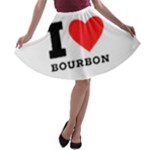 I love bourbon  A-line Skater Skirt