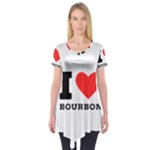 I love bourbon  Short Sleeve Tunic 