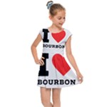 I love bourbon  Kids  Cap Sleeve Dress