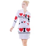 I love bourbon  Button Long Sleeve Dress