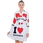 I love bourbon  Long Sleeve Panel Dress