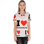 I love bourbon  Women s V-Neck Scrub Top