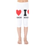 I love bourbon  Kids  Capri Leggings 