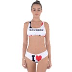 I love bourbon  Criss Cross Bikini Set