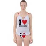 I love bourbon  Cut Out Top Tankini Set