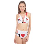 I love bourbon  Cage Up Bikini Set