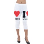 I love bourbon  Lightweight Velour Capri Leggings 