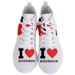 I love bourbon  Men s Lightweight High Top Sneakers