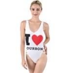 I love bourbon  High Leg Strappy Swimsuit