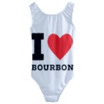 I love bourbon  Kids  Cut-Out Back One Piece Swimsuit