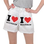 I love bourbon  Women s Ripstop Shorts