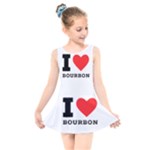 I love bourbon  Kids  Skater Dress Swimsuit