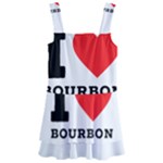 I love bourbon  Kids  Layered Skirt Swimsuit