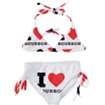 I love bourbon  Kids  Classic Bikini Set