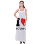 I love bourbon  Sleeveless Velour Maxi Dress