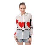 I love bourbon  Long Sleeve Chiffon Shirt