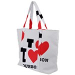 I love bourbon  Zip Up Canvas Bag