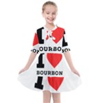 I love bourbon  Kids  All Frills Chiffon Dress