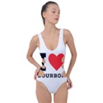 I love bourbon  Side Cut Out Swimsuit