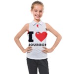 I love bourbon  Kids  Sleeveless Polo Tee