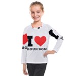 I love bourbon  Kids  Long Mesh Tee