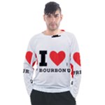 I love bourbon  Men s Long Sleeve Raglan Tee