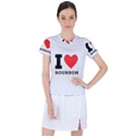 I love bourbon  Women s Sports Top