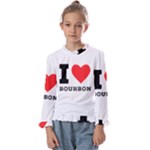 I love bourbon  Kids  Frill Detail Tee