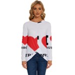 I love bourbon  Long Sleeve Crew Neck Pullover Top