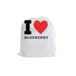 I love blueberry  Drawstring Pouch (Medium)