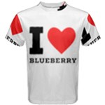 I love blueberry  Men s Cotton Tee