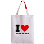 I love blueberry  Zipper Classic Tote Bag