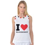 I love blueberry  Women s Basketball Tank Top