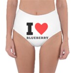 I love blueberry  Reversible High-Waist Bikini Bottoms