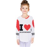 I love blueberry  Kids  Long Sleeve Tee