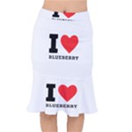 I love blueberry  Short Mermaid Skirt