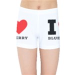 I love blueberry  Kids  Sports Shorts