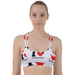 I love blueberry  Line Them Up Sports Bra