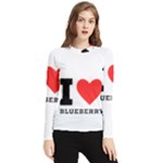 I love blueberry  Women s Long Sleeve Rash Guard