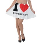 I love blueberry  Velvet Skater Skirt