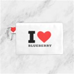 I love blueberry  Canvas Cosmetic Bag (Small)